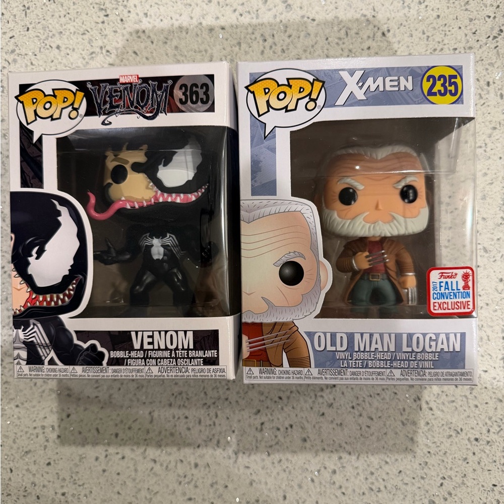 Funko Pop Marvel Venom Old Man Logan Bundle X Men Set